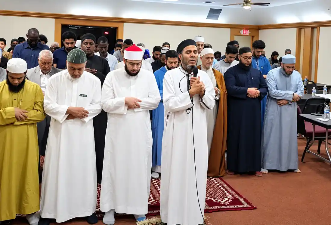 A prayer gathering at DIF
